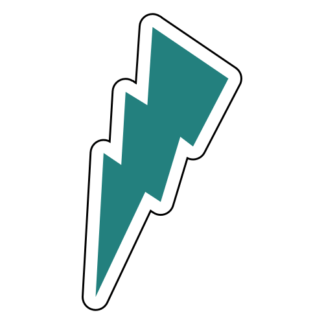 Thunder Sticker (Turquoise)